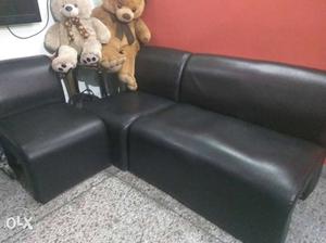 Black Leather Sofa durian sofas 4 seater