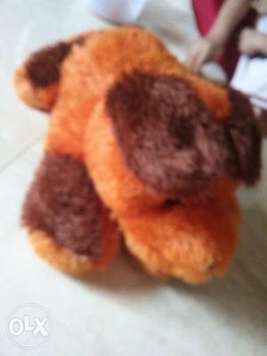 Brown And Orange Dog Plush Toy