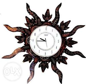 Buy wooden wall clock folding at low price in