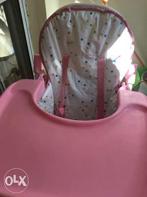 High Chair - Luv Lap -Light pink color - Almost