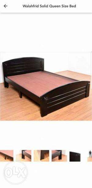 New wooden 5*6.5 plain double cot just  mattress 