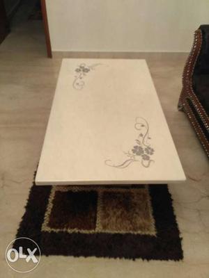 Rectangular White marble table..best condition