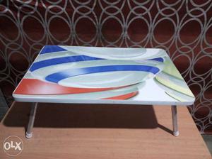 White, Blue And Red Striped Table