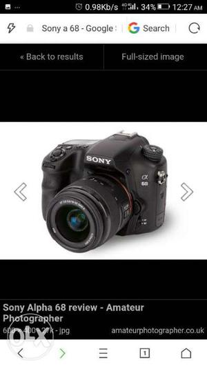 Brand new dslr sony a 68...with single lens