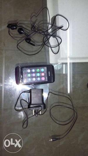 Nokia Asha 305 with all accessories in working