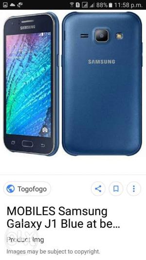 Samsung galaxy J1 blue Color (3g) Mobile neat