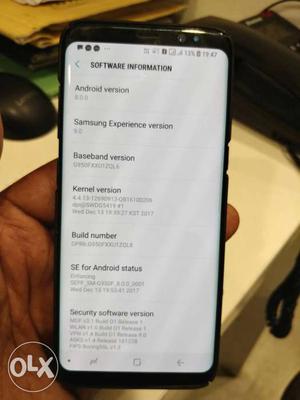 Samsung galaxy s8 with android 8.0 oreo, just 4