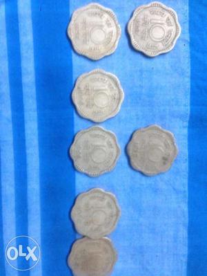 10 paise(14 coins different year and mint:check description)