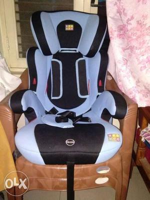 Baby's Gray And Black Booster Car Seat