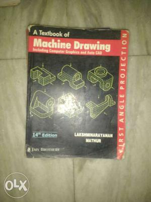 Black And Red Machine Drawing Textbook
