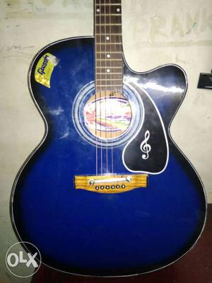 Blue Acoustic Guitaer