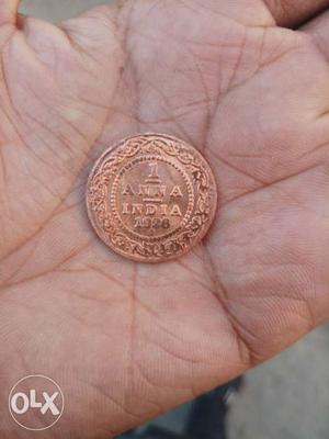 British India Gold Metal Coin