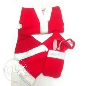 Christmas Santa Claus Dress for kids Age- 0-1,