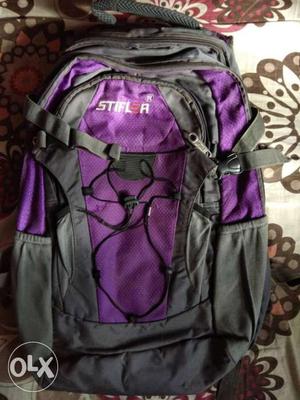 Gray And Purple Stifler Backpack