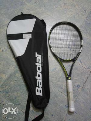 Grey And Black Babolat Tennis Racket With Bag