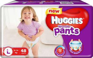 Huggies wonder pants large pack of 48 for rs.500