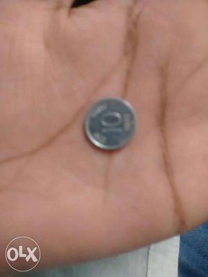 Indian 10 paise coin very small size