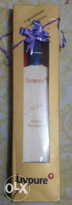 Its a sachin's sign bat and very popular and