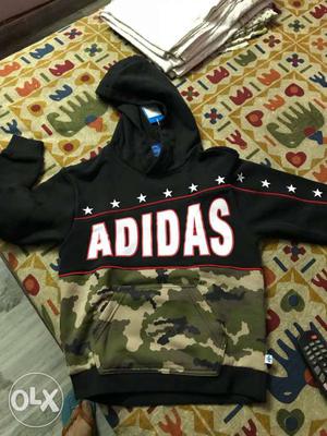 NEW Kids Adidas originals Camo hoodie