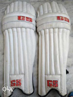 Pair Of White GS Shin Guards