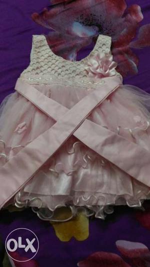 Pink dress for 2-3yrs girl baby.