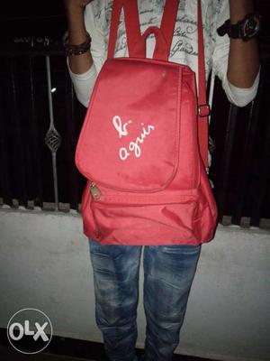Red Bucket Backpack