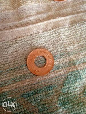 Round Brown Indian Pica Coin