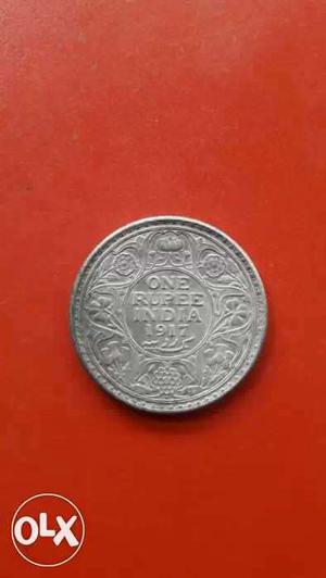 Round silver coin, year 