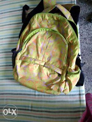 School bag, one year old, no damages, looks old,