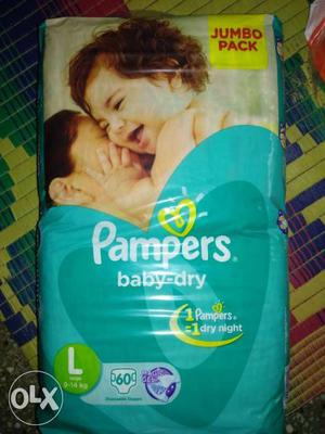 Selling PAMPERS BABY DRY (60 DIAPERS) size: L
