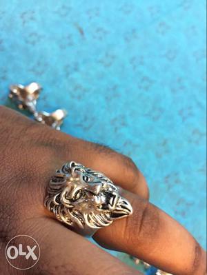 Steel lion ring, steel plating ring for sale