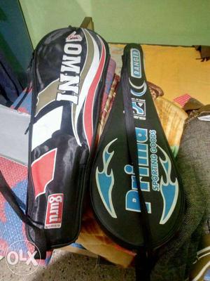 Two Black And Red Omni, Prime Badminton Racket Cases