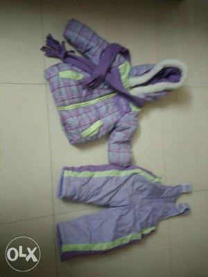 Unused Kids winter dress/ with jacket, scarf and