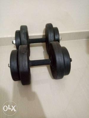 Unused rubber dumbbell for sell