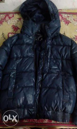 Warm navy blue coloured jacket.. Imported with