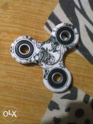 White And Black Camouflage Fidget Spinner