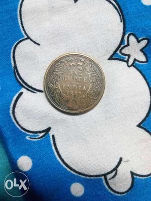  one rupee British India Victoria empress coin