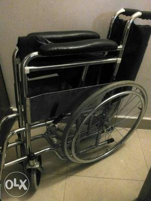 Black Leather Wheelchair