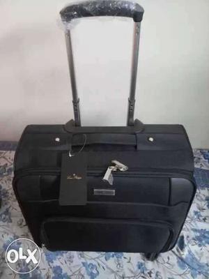 Black Softside Luggage (Louis Philippe Trolley Bag)