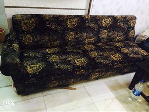 Complete sofa set with corner made from teak wood