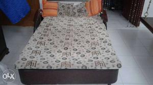 Grey And Brown Bed Sheet