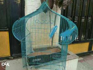Hamst.er and metal birds cage