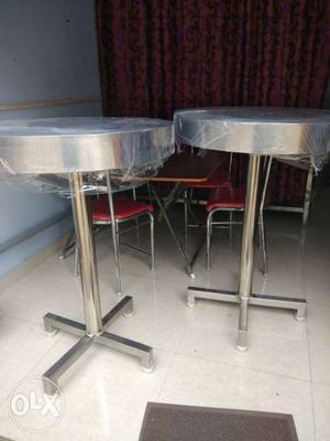 Round still table(pair) with good quality for hotel and