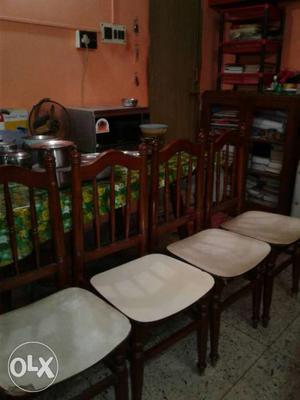 Wooden dining set(1table+4chairs)