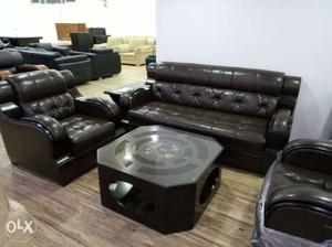 0% emi pay in installments 5 seater wooden handle sofa call