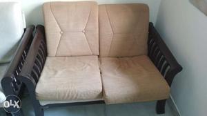 2 two seaters and one 3 seater sofa. Recently