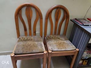 4 Dining chair, Wooden Chair Good Condition