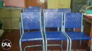 7 pc new steel chairs
