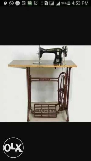 Black And Brown Treadle Sewing Machine Screenshot