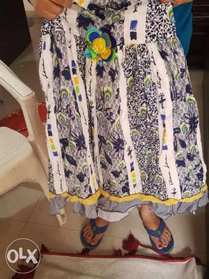 Cotton frock for 8 years girl